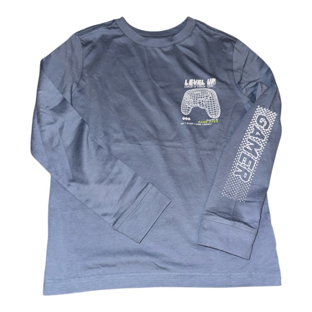 Rumi+Ryder classic Kids Gamer Long Sleeve‎ Shirt - Blue